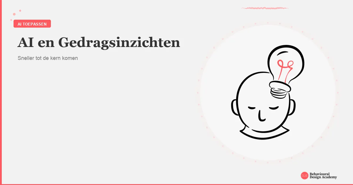 AI en gedragsinzichten: een gedragsontwerper werkt met AI-tools om patronen in menselijk beslissingsgedrag te analyseren
