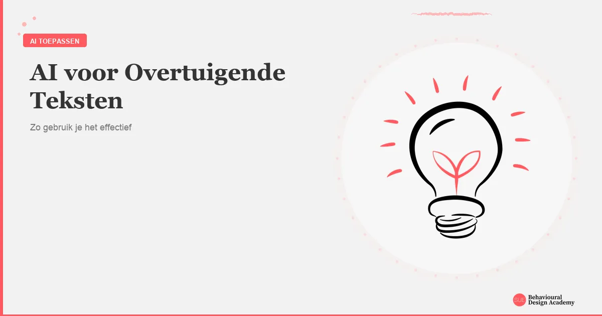 AI for persuasive copy: someone working with AI tools and behavioural principles to write communication that moves people to action