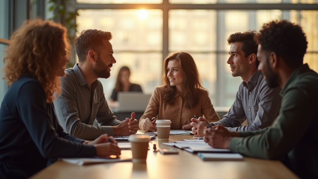 Collega's in gesprek op kantoor - interne communicatie verbeteren begint bij begrijpen hoe mensen beslissingen nemen