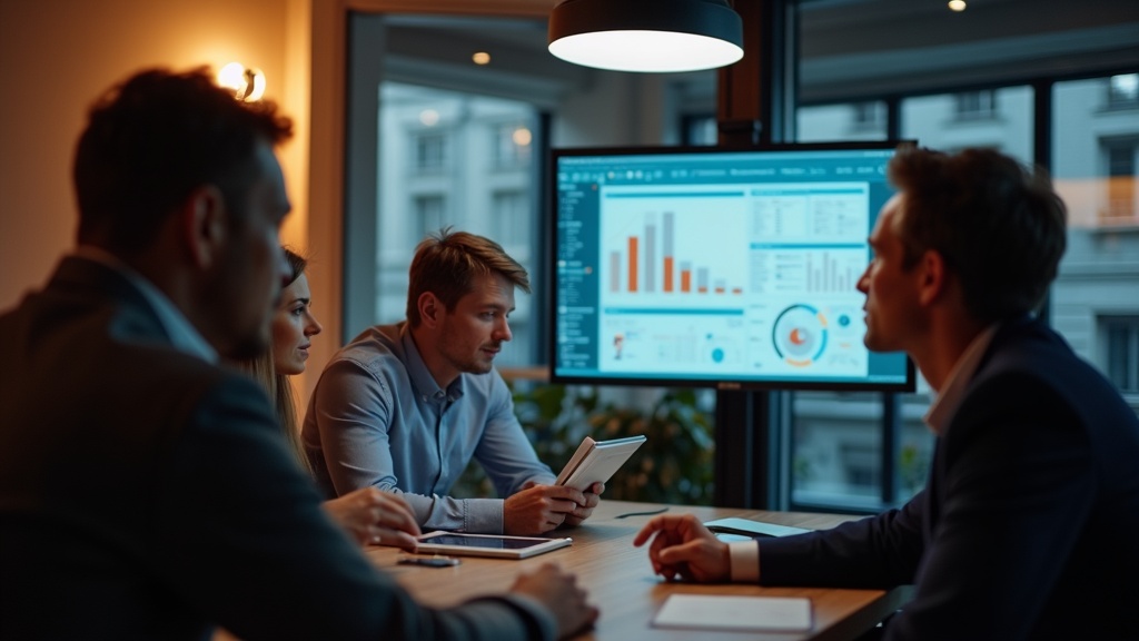 Marketingprofessionals analyseren consumentendata in een modern kantoor, neuromarketing in de praktijk