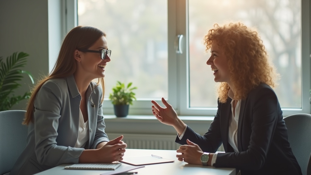 Professionals in gesprek tijdens een soft skills training - gedragswetenschappelijke aanpak voor duurzame vaardigheidsontwikkeling