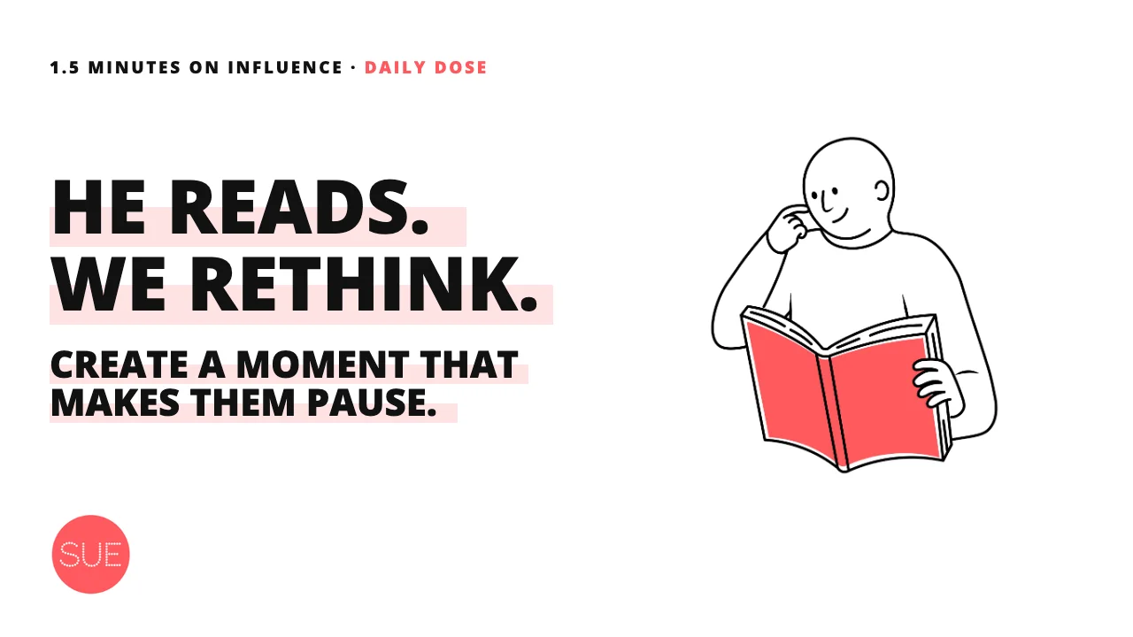 Column thumbnail: Pattern interrupt: why the unexpected makes people stop and look