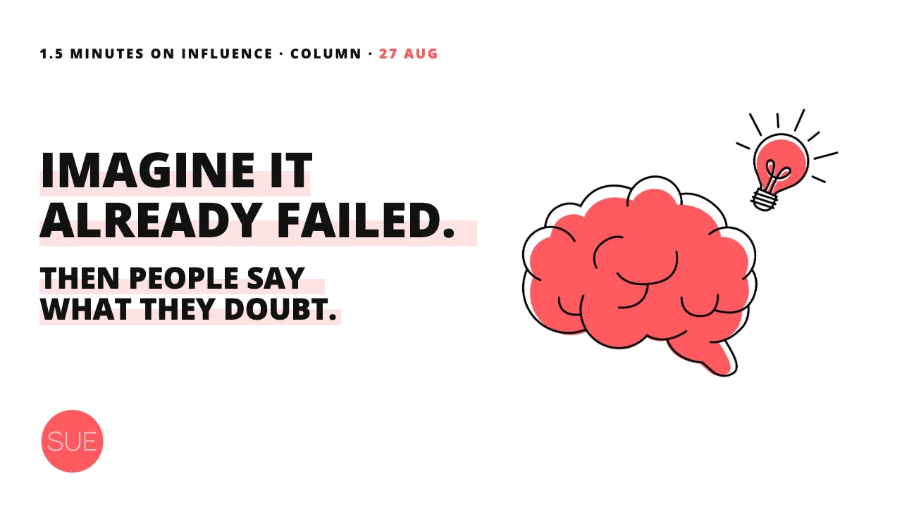 Column thumbnail: Premortem: the meeting that hears the doubts before the disaster