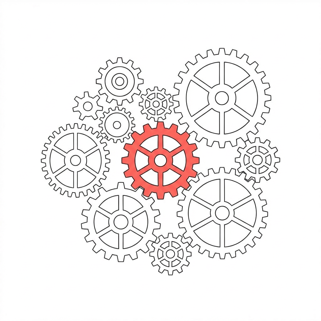 Complex patroon van dominostenen — systemen